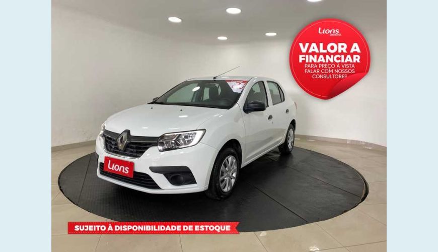 RENAULT LOGAN ZEN 1.0 12V SCE FLEX - BRANCO - 2020 Foto 1 (Grande)