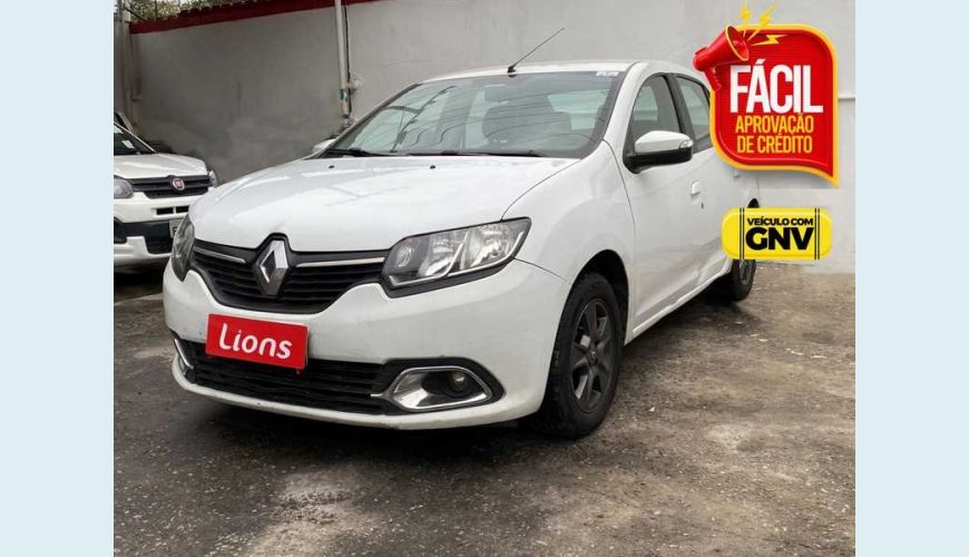 RENAULT LOGAN EXPRESSION 1.0 12V SCE (FLEX) - BRANCO - 2018 Foto 1 (Grande)