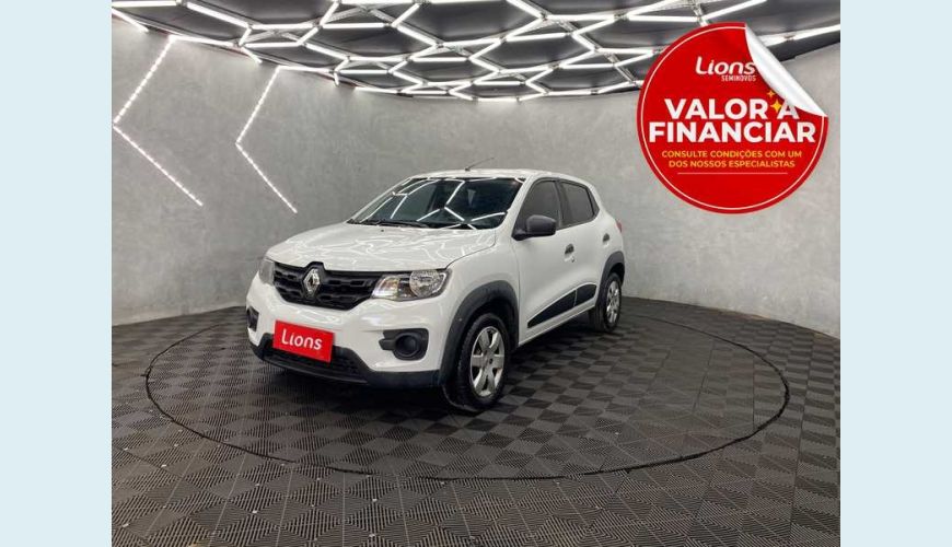 RENAULT KWID ZEN 1.0 12V SCE (FLEX) - BRANCO - 2019 Foto 1 (Grande)