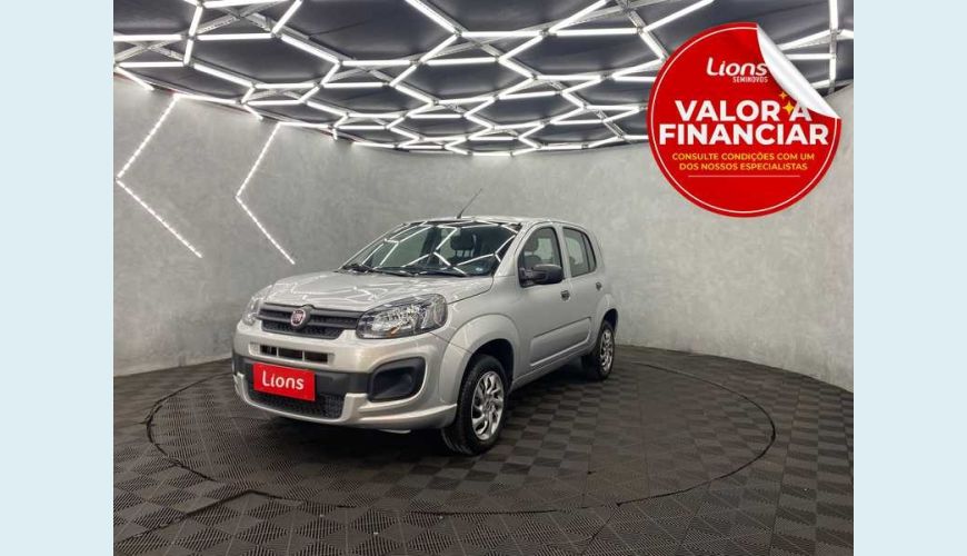 FIAT UNO ATTRACTIVE 1.0 - PRATA - 2021 Foto 1 (Grande)