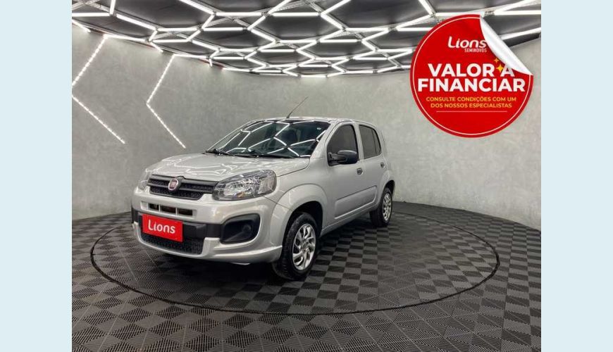 FIAT UNO ATTRACTIVE 1.0 - PRATA - 2021 Foto 1 (Grande)
