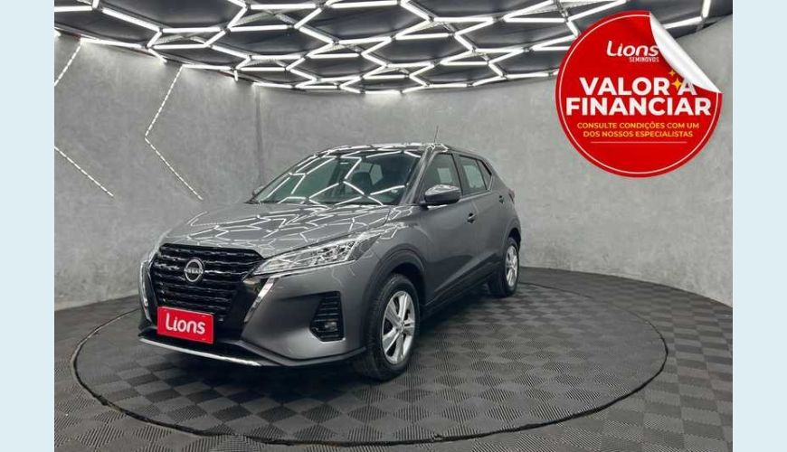 NISSAN KICKS ACTIVE 1.6 (FLEX) - CINZA - 2024 Foto 1 (Grande)