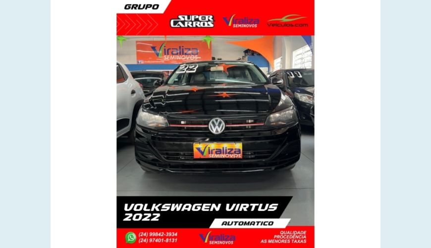 VOLKSWAGEN VIRTUS - PRETO - 2022 Foto 1 (Grande)