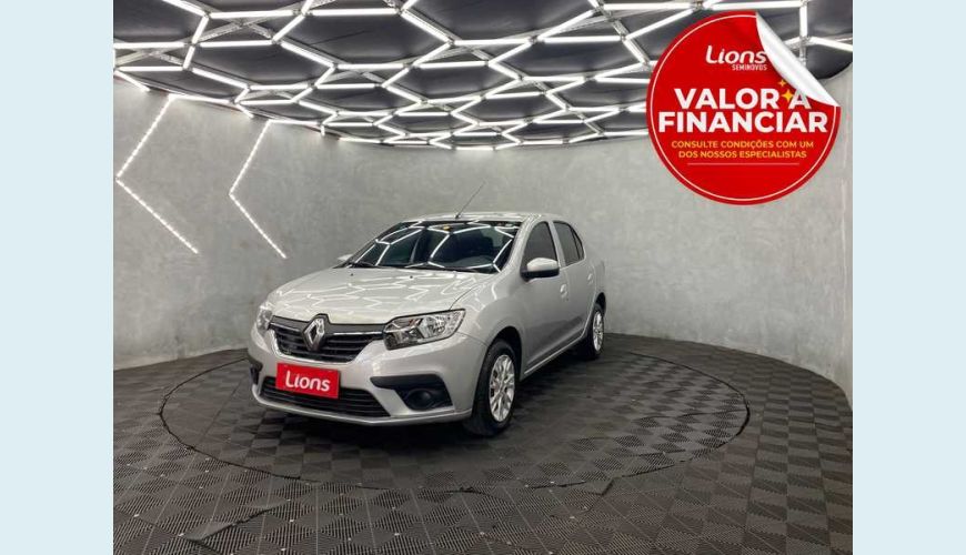 RENAULT LOGAN ZEN 1.0 12V SCE (FLEX) - PRATA - 2020 Foto 1 (Grande)