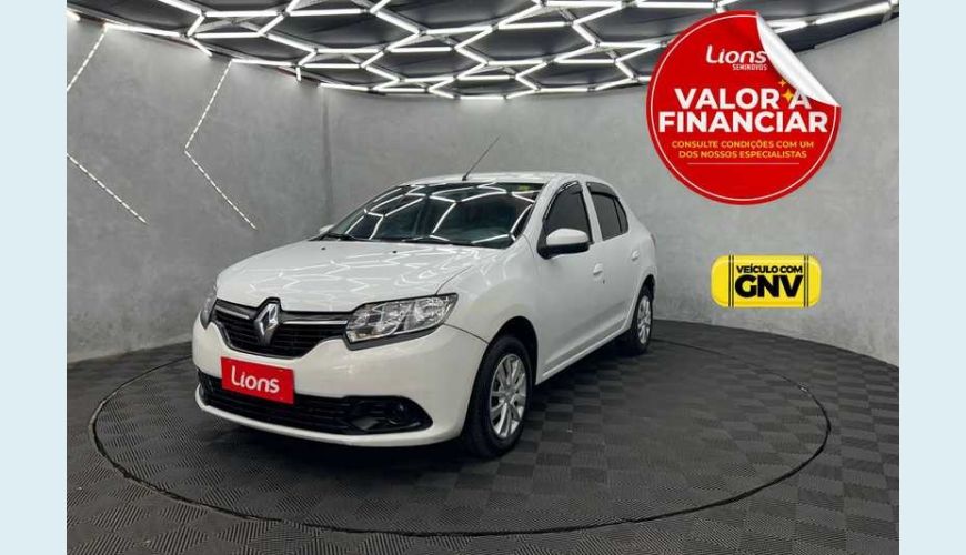RENAULT LOGAN EXPRESSION 1.0 12V SCE (FLEX) - BRANCO - 2020 Foto 1 (Grande)