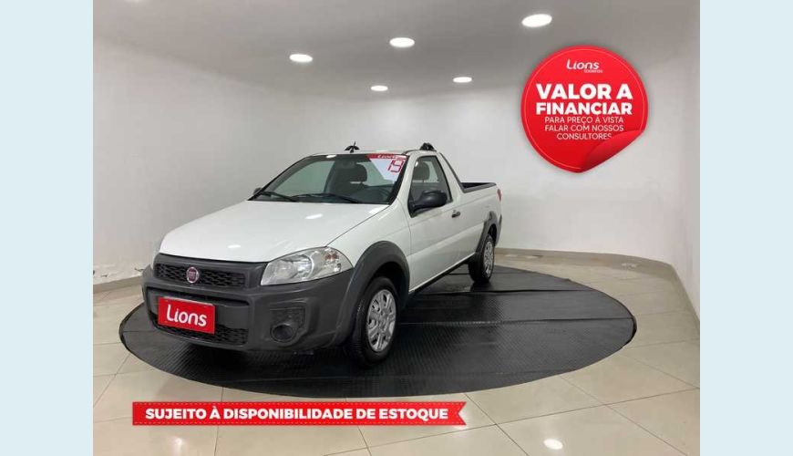 FIAT STRADA HARD WORKING 1.4 (FLEX) (CABINE SIMPLES) - BRANCO - 2019 Foto 1 (Grande)