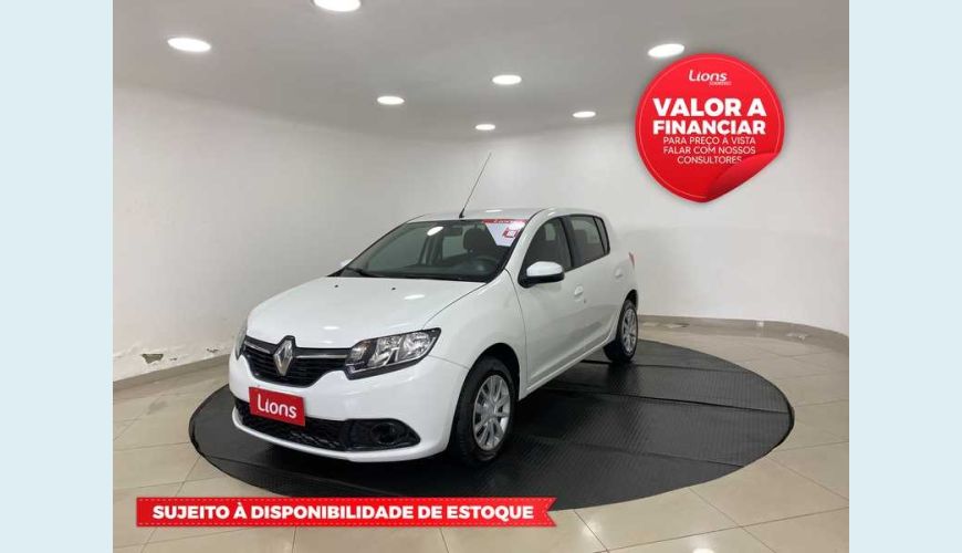 RENAULT SANDERO EXPRESSION 1.6 16V SCE (FLEX) - BRANCO - 2018 Foto 1 (Grande)