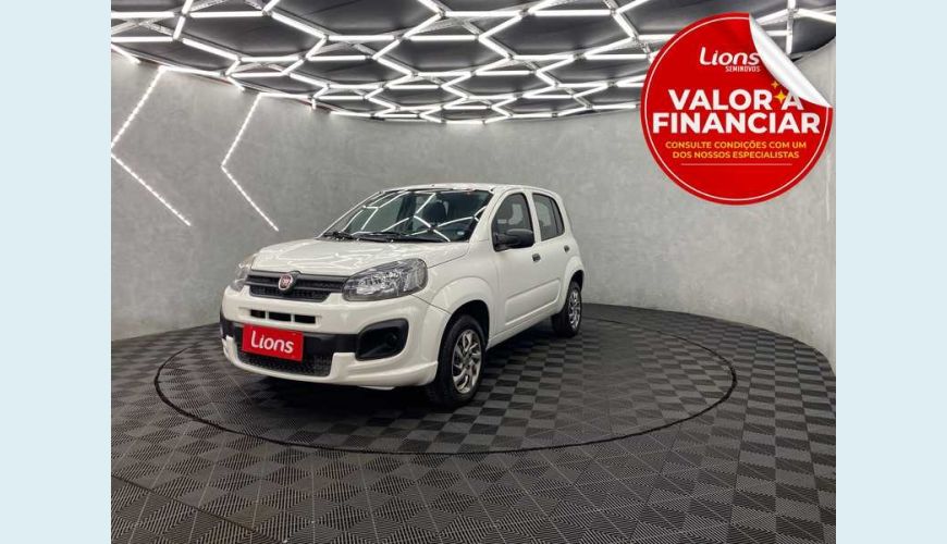 FIAT UNO ATTRACTIVE 1.0 8V (FLEX) 4P - BRANCO - 2020 Foto 1 (Grande)