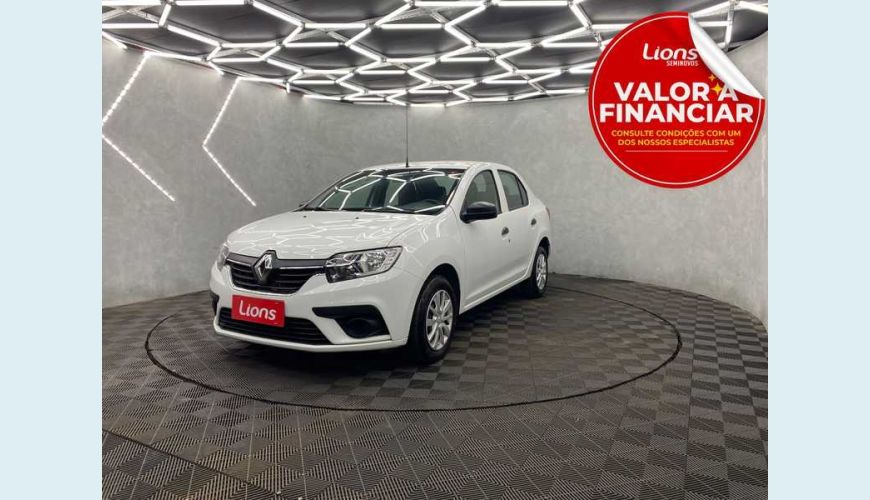 RENAULT LOGAN LIFE 1.0 12V SCE (FLEX) - BRANCO - 2021 Foto 1 (Grande)
