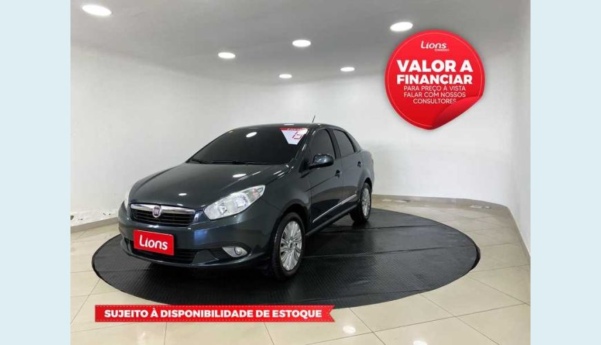 FIAT GRAND SIENA ESSENCE 1.6 16V DUALOGIC (FLEX) - CINZA - 2013 Foto 1 (Grande)