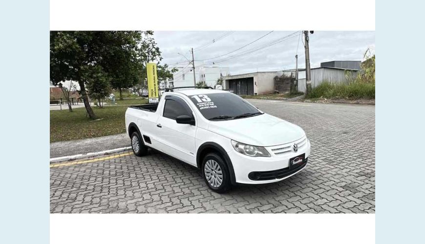 VOLKSWAGEN SAVEIRO 1.6 (FLEX) - BRANCO - 2013 Foto 1 (Grande)