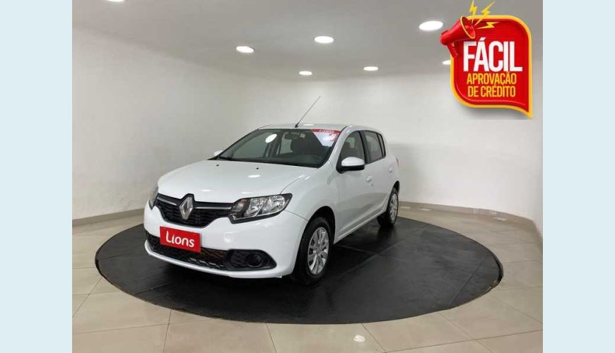 RENAULT SANDERO EXPRESSION 1.6 16V SCE (FLEX) - BRANCO - 2018 Foto 1 (Grande)