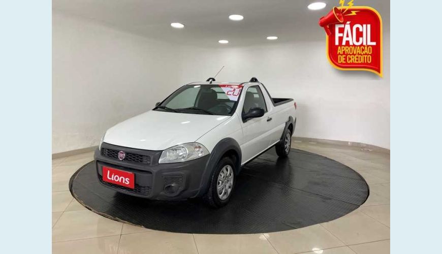 FIAT STRADA HARD WORKING 1.4 (FLEX) (CABINE SIMPLES) - BRANCO - 2020 Foto 1 (Grande)