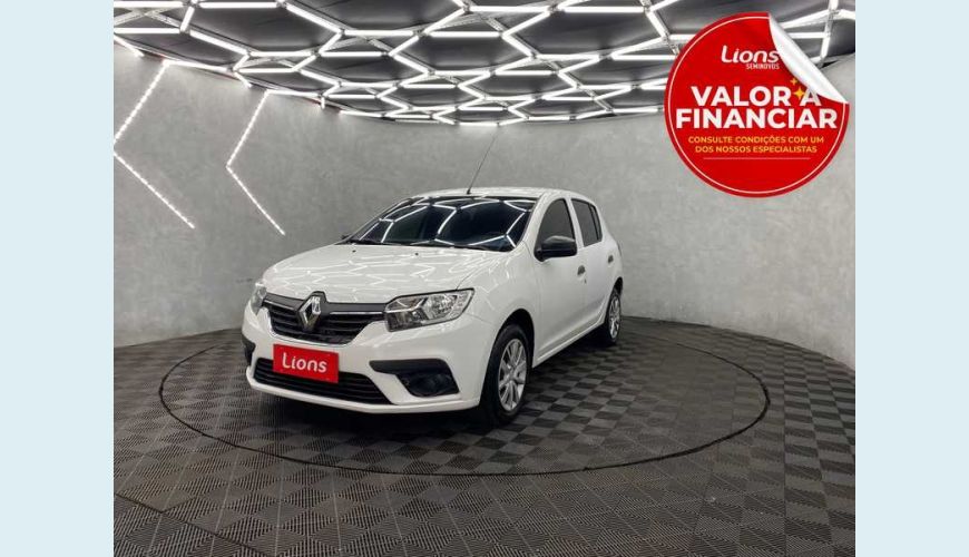 RENAULT SANDERO LIFE 1.0 12V SCE (FLEX) - BRANCO - 2021 Foto 1 (Grande)