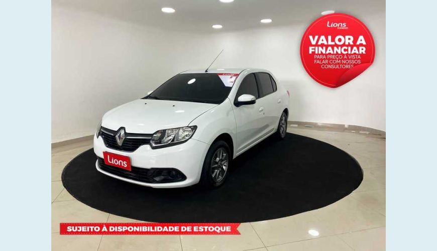 RENAULT LOGAN AUTHENTIQUE 1.0 12V SCE (FLEX) - BRANCO - 2019 Foto 1 (Grande)