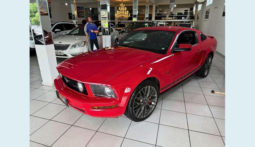 FORD MUSTANG COUPE 3.7 V6 MANUAL 2P - VERMELHO - 2008 Foto 1 (Grande)