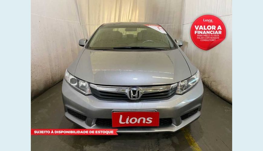 HONDA HONDA CIVIC NEW LXS 1.8 16V I-VTEC FLEX MANUAL 4P - PRETO - 2014 Foto 1 (Grande)