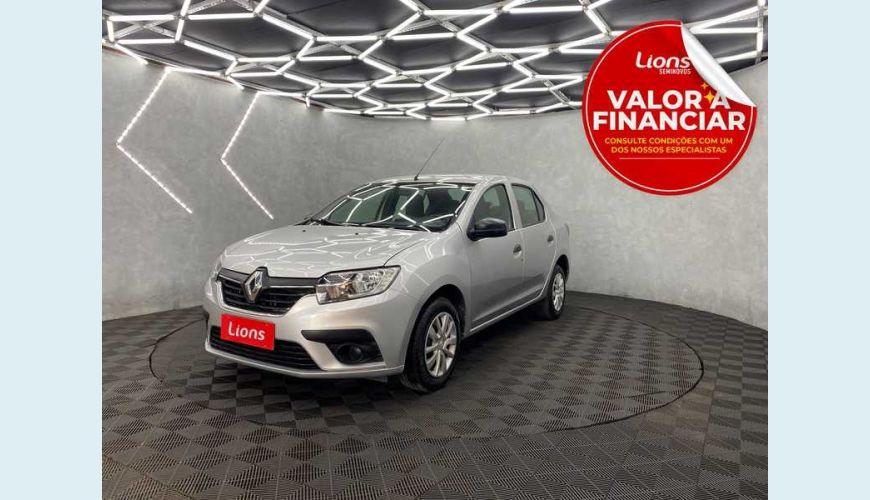 RENAULT LOGAN LIFE 1.0 12V FLEX MANUAL 4P - PRATA - 2022 Foto 1 (Grande)