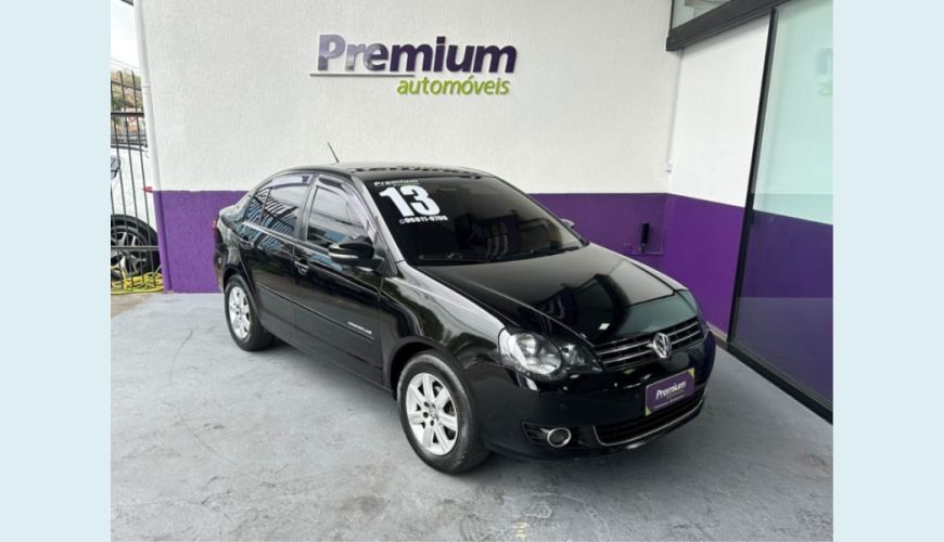 VOLKSWAGEN POLO SEDAN FLEX MANUAL 4P - PRETO - 2013 Foto 1 (Grande)