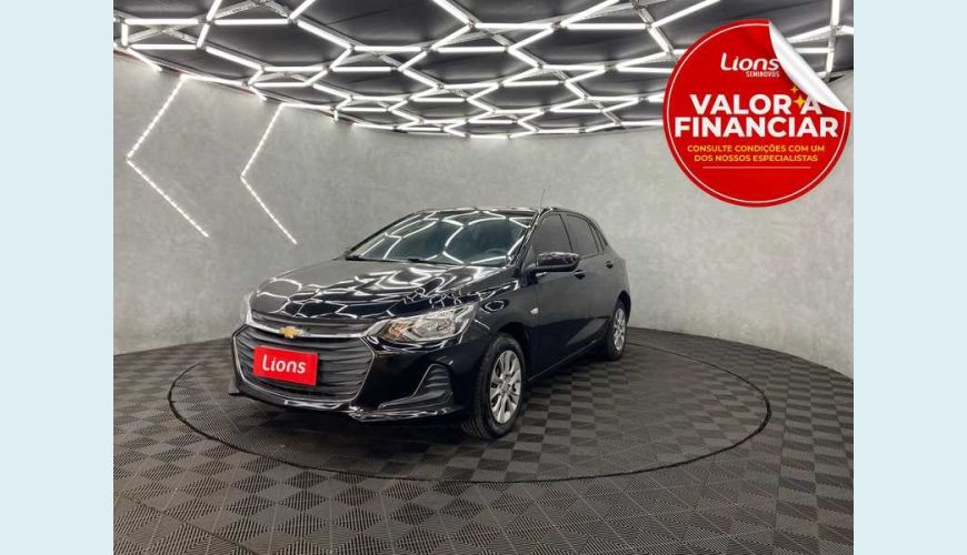 CHEVROLET ONIX LT 1.0 FLEX MANUAL 4P - PRETO - 2020 Foto 1 (Grande)