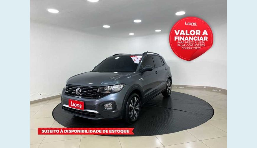 VOLKSWAGEN T-CROSS COMFORTLINE 1.0 200 TSI FLEX AUT. 4P - CINZA - 2021 Foto 1 (Grande)