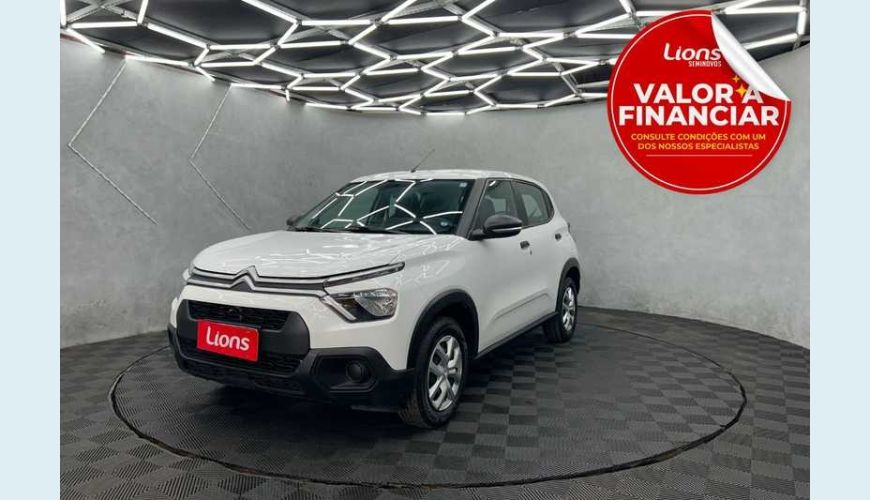 CITROËN C3 LIVE PACK 1.0 FLEX MANUAL 4P - BRANCO - 2023 Foto 1 (Grande)