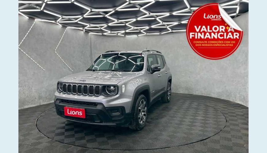 JEEP RENEGADE LONGITUDE T270 1.3 TURBO FLEX AUT. 4P - PRATA - 2024 Foto 1 (Grande)