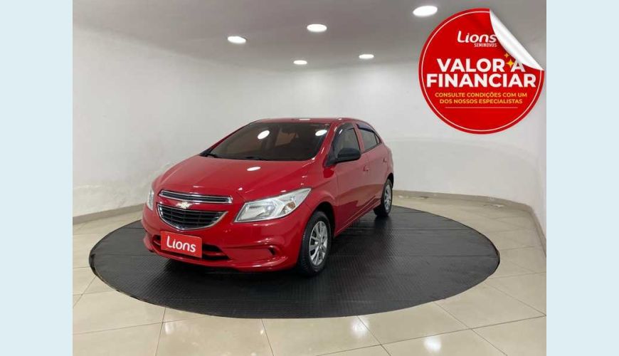 CHEVROLET ONIX LT 1.0 FLEX MANUAL 4P - VERMELHO - 2015 Foto 1 (Grande)