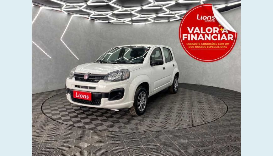 FIAT UNO ATTRACTIVE 1.0 8V FLEX MANUAL 4P - BRANCO - 2020 Foto 1 (Grande)