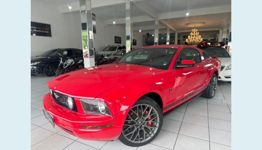 FORD MUSTANG COUPE 3.7 V6 MANUAL 2P - VERMELHO - 2008 Foto 1 (Grande)