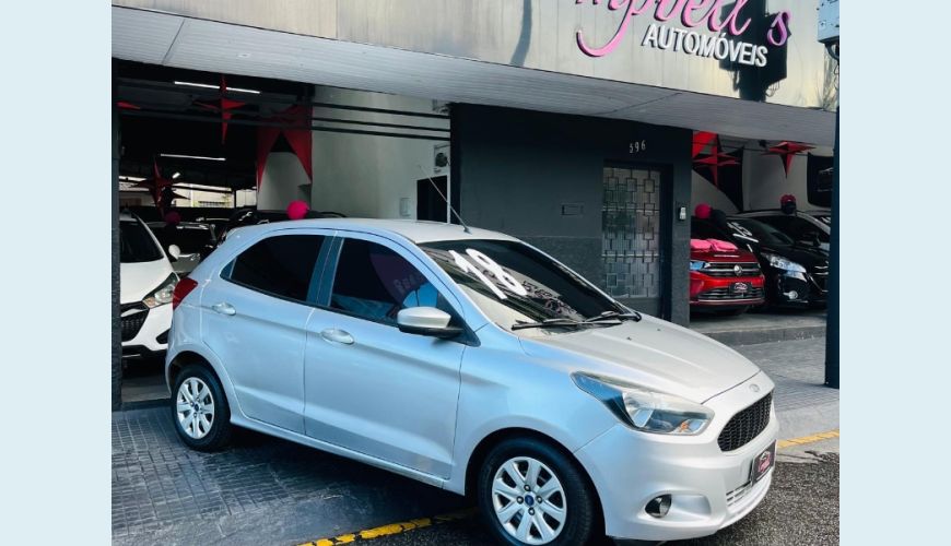FORD KA SE PLUS 1.0 FLEX MANUAL 4P - PRATA - 2018 Foto 1 (Grande)
