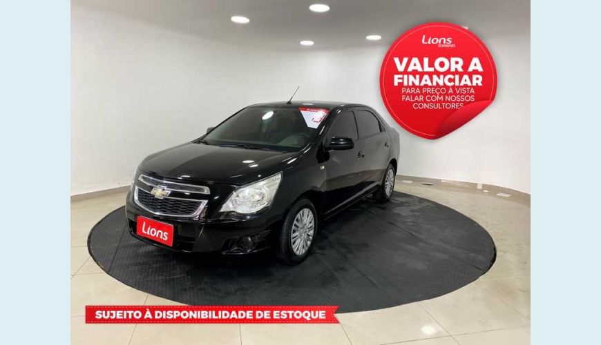 CHEVROLET COBALT LT 1.4 8V FLEX MANUAL 4P - PRETO - 2013 Foto 1 (Grande)