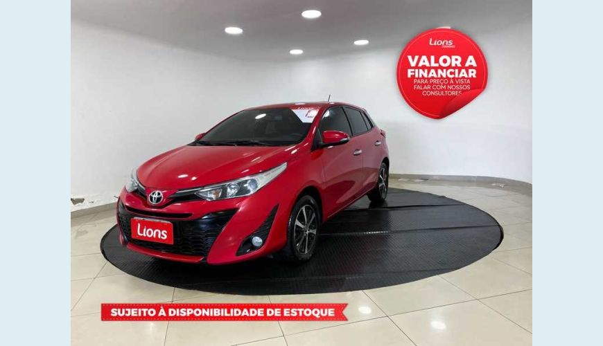 TOYOTA YARIS XLS 1.5 FLEX AUT. 4P - VERMELHO - 2019 Foto 1 (Grande)