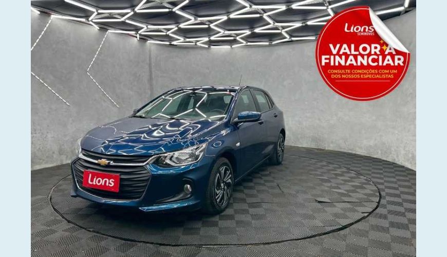 CHEVROLET ONIX LT 1.0 TURBO FLEX MANUAL 4P - AZUL - 2024 Foto 1 (Grande)