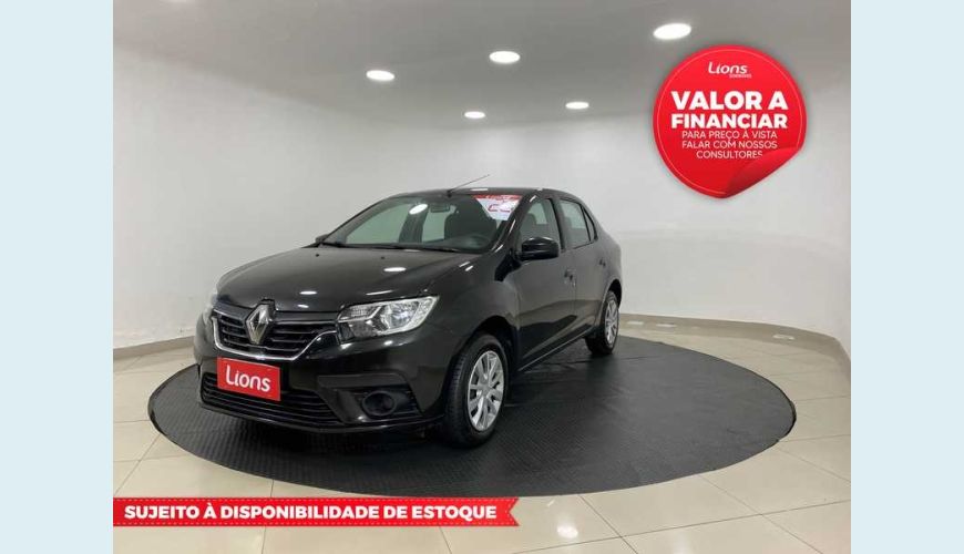 RENAULT LOGAN ZEN 1.0 12V SCE FLEX MANUAL 4P - PRETO - 2020 Foto 1 (Grande)