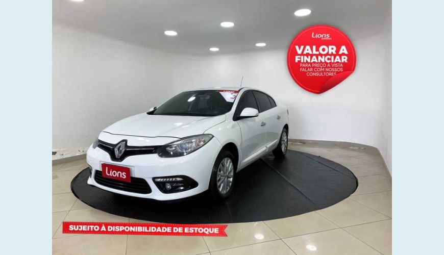 RENAULT FLUENCE DYNAMIQUE 2.0 16V FLEX MANUAL 4P - BRANCO - 2015 Foto 1 (Grande)