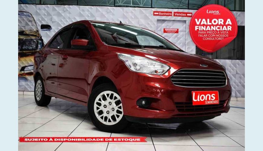 FORD KA SEDAN SE 1.5 16V FLEX MANUAL 4P - VERMELHO - 2017 Foto 1 (Grande)