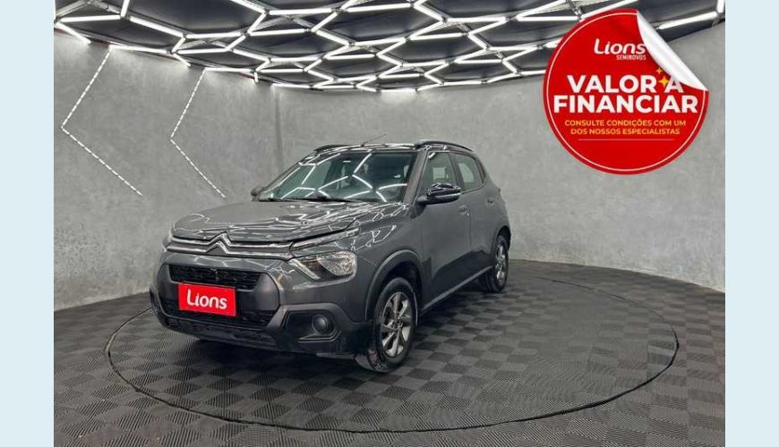 CITROËN C3 FEEL 1.0 FLEX MANUAL 4P - CINZA - 2023 Foto 1 (Grande)
