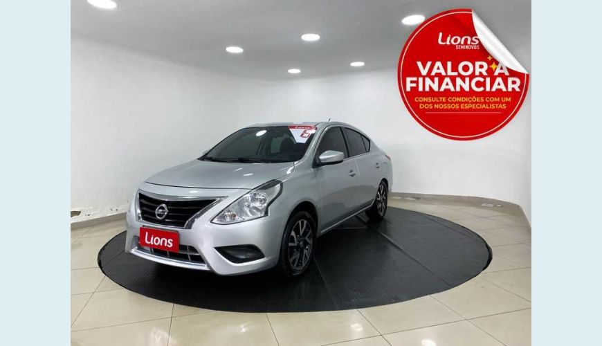 NISSAN VERSA UNIQUE 1.6 16V FLEX MANUAL 4P - PRATA - 2016 Foto 1 (Grande)
