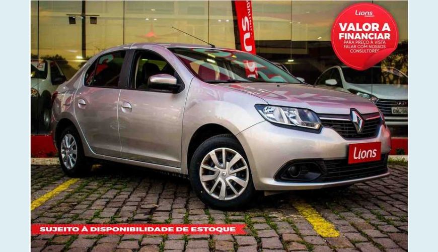 RENAULT LOGAN EXPRESSION 1.6 16V FLEX MANUAL 4P - PRATA - 2018 Foto 1 (Grande)