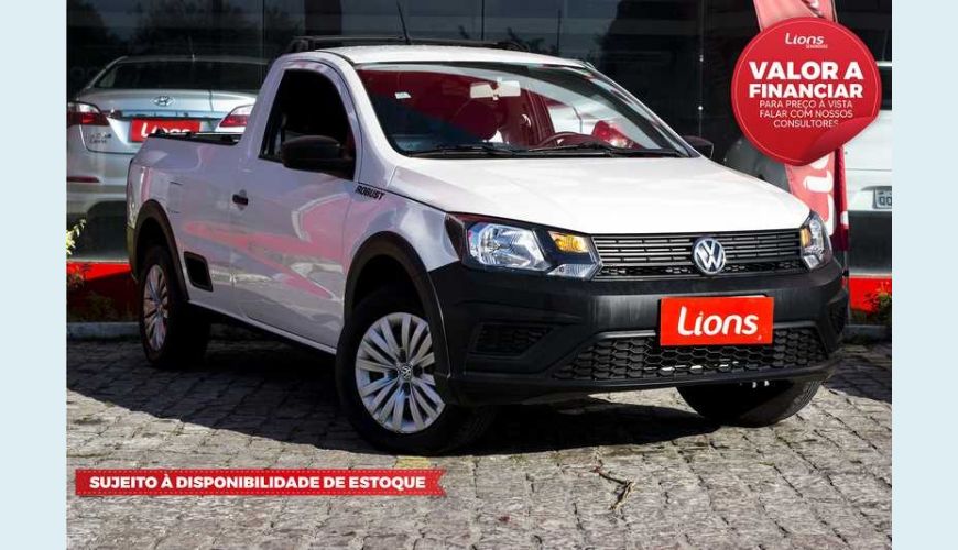 VOLKSWAGEN SAVEIRO ROBUST 1.6 MSI CS FLEX MANUAL 2P - BRANCO - 2019 Foto 1 (Grande)