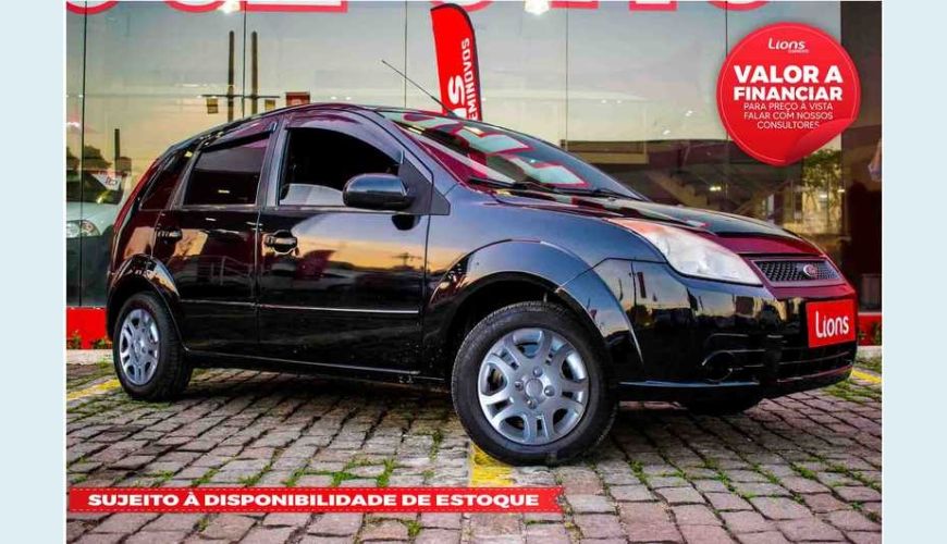 FORD FIESTA HATCH 1.0 FLEX MANUAL 4P - PRETO - 2008 Foto 1 (Grande)
