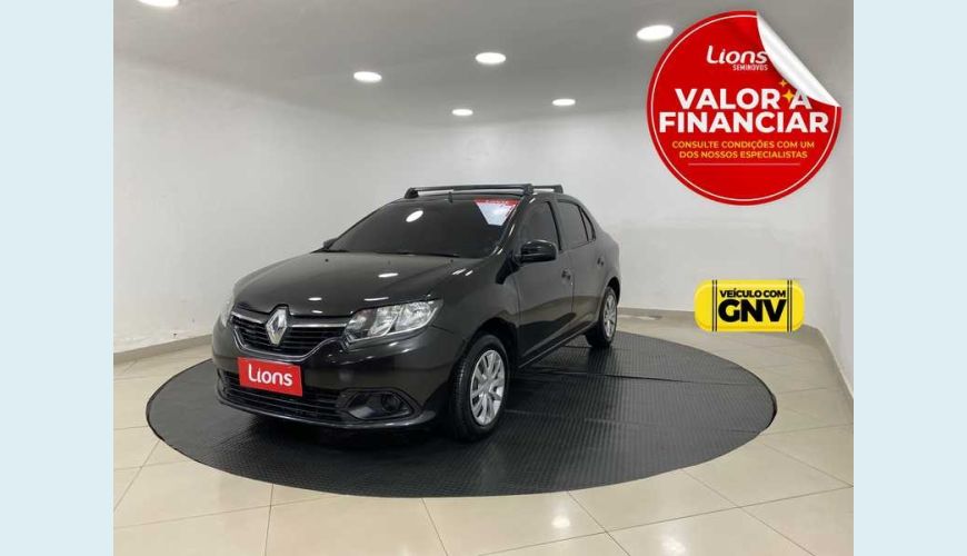 RENAULT LOGAN EXPRESSION 1.6 16V FLEX MANUAL 4P - PRETO - 2017 Foto 1 (Grande)