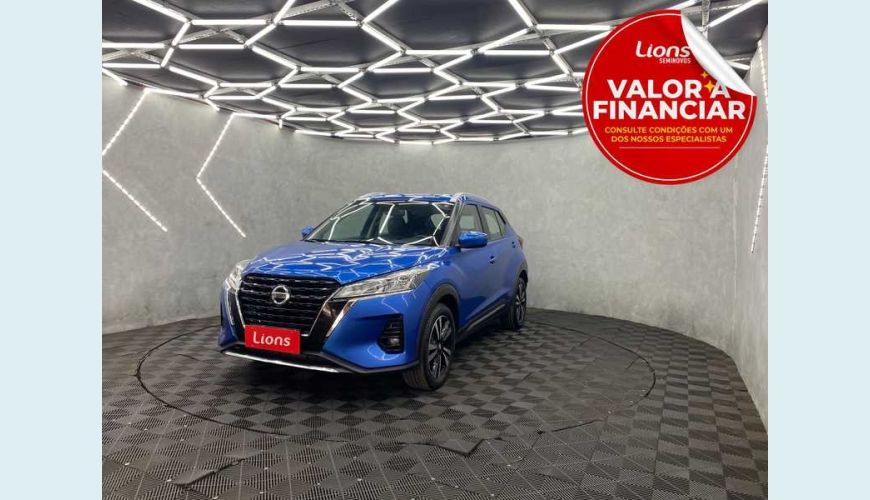 NISSAN KICKS ADVANCE 1.6 FLEX MANUAL 4P - AZUL - 2022 Foto 1 (Grande)