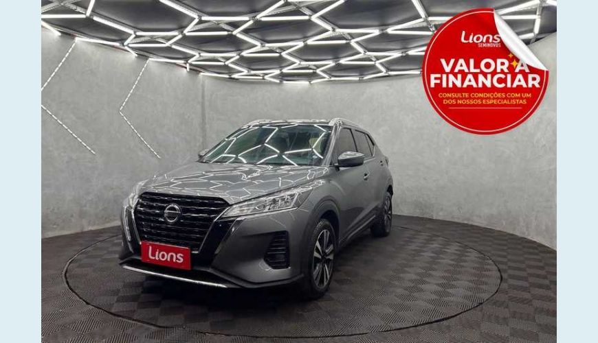 NISSAN KICKS ADVANCE 1.6 FLEX MANUAL 4P - CINZA - 2022 Foto 1 (Grande)