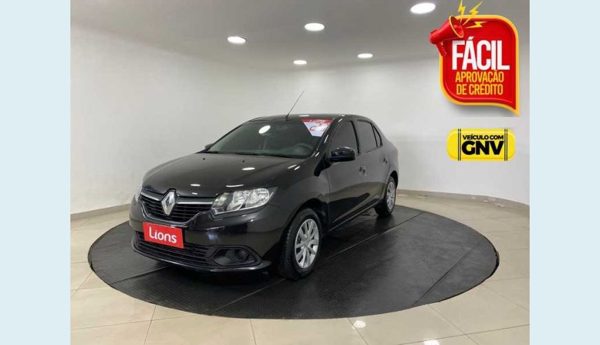 RENAULT LOGAN AUTHENTIQUE 1.0 12V FLEX MANUAL 4P - PRETO - 2019 Foto 1 (Grande)