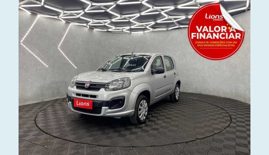 FIAT UNO ATTRACTIVE 1.0 FLEX MANUAL 4P - PRATA - 2021 Foto 1 (Grande)