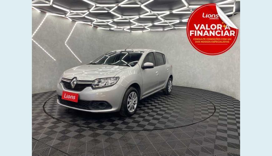 RENAULT SANDERO EXPRESSION 1.0 12V FLEX MANUAL 4P - PRATA - 2019 Foto 1 (Grande)
