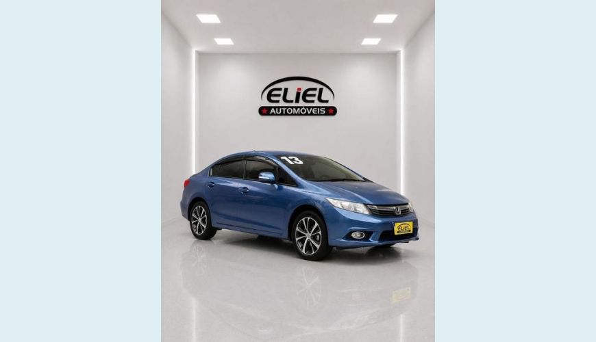 HONDA CIVIC LXS 1.8 FLEX MANUAL 4P - AZUL - 2013 Foto 1 (Grande)