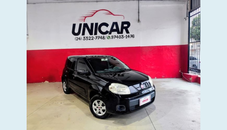 FIAT UNO FLEX MANUAL 4P - PRETO - 2014 Foto 1 (Grande)
